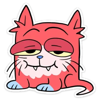 ☺ f382d781 chat, dessin animé, animal, autocollant telegram sticker
