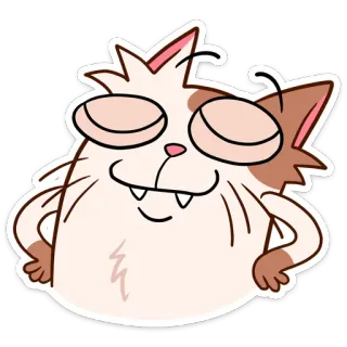 😎 a4414ecb 猫, 漫画, かわいい, 動物, ステッカー, 面白い telegram sticker