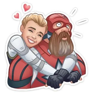 ❤️ ad1a5e38 กอด, ความรัก, รัก, โอบกอด, การ์ตูน, ภาพประกอบ telegram sticker