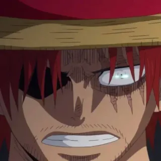 😡 2153658c อนิเมะ, แผลเป็น, ผมแดง, โกรธ telegram sticker