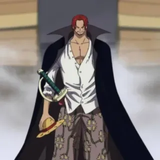 😤 ce7c5672 Shanks One Piece อนิเมะ, มังงะ, วันพีซ, แชงคส์, ผมแดง, โจรสลัด telegram sticker