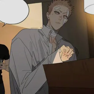 🍑 2b367ba9 남자, 부상, 붕대, 상처 telegram sticker