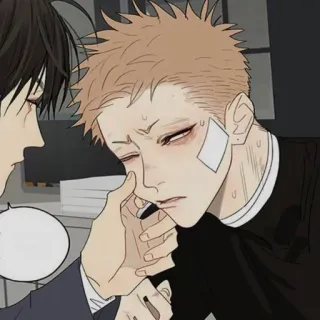 ☁️ bad1814e 애니메이션, 만화, 부상, 붕대, 만화, 캐릭터 telegram sticker