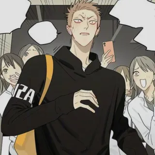 ☁️ e4c55809 애니메이션, 만화, 남자, 무서운, 충격, 만화 telegram sticker