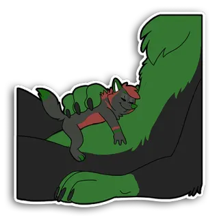 😊 02570b07 Furry, Quái vật, Dễ thương, Ấm áp, Giả tưởng, Sinh vật telegram sticker