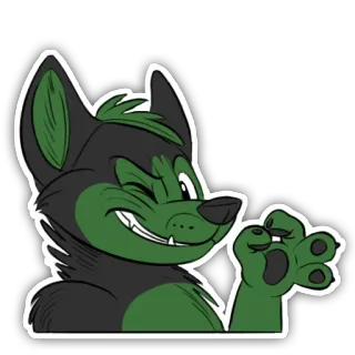 👌 13237cd6 Furry, Anthro, Chó, Động vật, Hoạt hình, Sticker telegram sticker