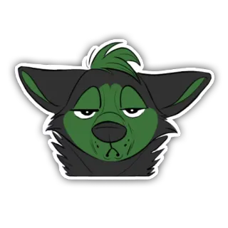 😒 6a8222d2 động vật, sói, furry, hoạt hình, nhân vật, nhãn dán telegram sticker