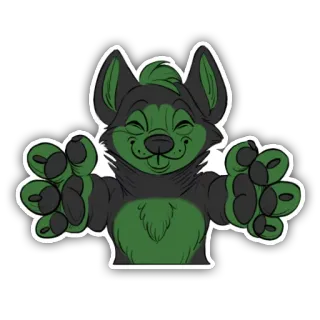 🤗 8b8317c7 Furry, Động vật, Hoạt hình, Dễ thương, Hình người, Sói, Chó, Thân thiện telegram sticker
