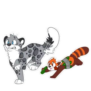 Red Panda Stickers by Pulex whatsapp stickers