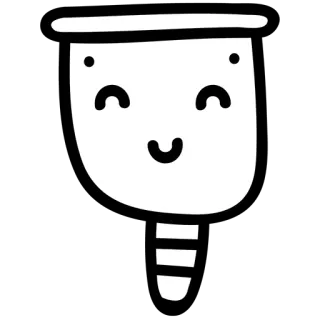 🍸 3dc00e2c dễ thương, hoạt hình, kawaii, vui vẻ, khuôn mặt, đơn giản, vẽ nguệch ngoạc telegram sticker