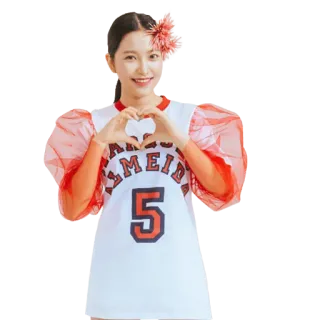 ❤️ 6d0b7ee9 PARIS ALMEIDA 5 wanita, hati, kaos, olahraga, nama, orang telegram sticker