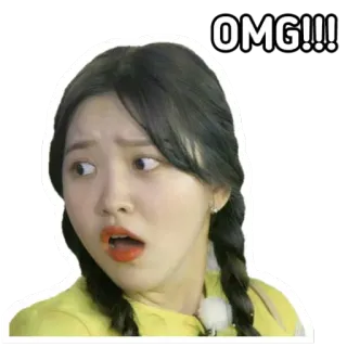 😳 92c631f2 OMG!!! terkejut, kaget, ya ampun, wanita, reaksi, astaga telegram sticker