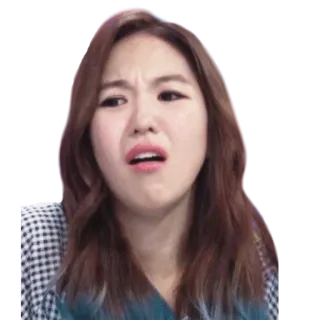 😨 dcee6927 jijik, meringis, ekspresi, wanita, wajah, emosi telegram sticker