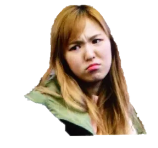 😢 8e2f62ab vrouw, pruillip, uitdrukking, geïrriteerd, gezicht, meisje, persoon telegram sticker