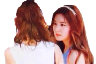 😒 836cdfac mujeres, chicas, amigos, aire libre, retrato telegram sticker