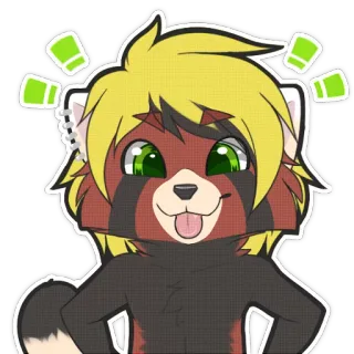 😜 a47a1f07 binatang, kartun, lucu, berbulu, panda telegram sticker
