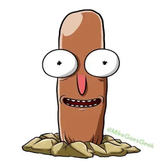 reek-morty-pok whatsapp stickers