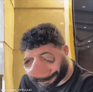 ☹️ fa518bcf @stickers_official Selfie, Mann, Gesicht, Sticker, Porträt telegram sticker