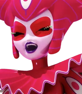 🃏 c7be386c animasi, penjahat, superhero, merah muda, topeng whatsapp sticker