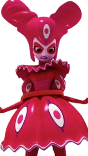 🃏 fcc1ea37 kartun, merah muda, monster, penjahat, fantasi whatsapp sticker