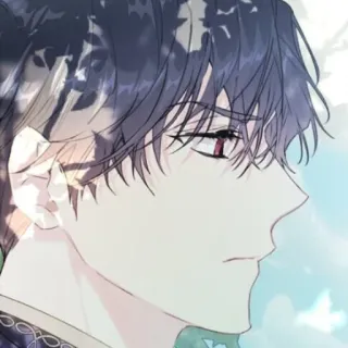 🛰 0073906c อนิเมะ, มังงะ, หล่อ, ผู้ชาย, ภาพเหมือน, ใบหน้า, ศิลปะ telegram sticker