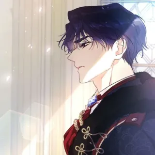 🗝 ec8eb825 อนิเมะ, มังงะ, ตัวละคร, ภาพเหมือน, ผู้ชาย, เจ้าชาย, ผมสีฟ้า telegram sticker