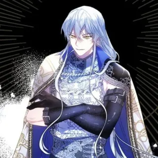 🌩 f3fd29e1 อนิเมะ, มังงะ, ตัวละคร, ผมสีฟ้า, แฟนตาซี, ผู้ชาย, หล่อ, ภาพประกอบ telegram sticker