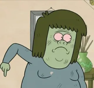 👾 850bd3d4 Muscle Man Regular Show cartone animato, animazione, personaggio, televisione, commedia telegram sticker