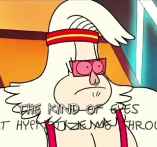 👾 c60b7009 THE KIND OF EYES THAT HYPNOTIZE ME THROUGH Cartone animato, Occhi, Ipnotizzare, Occhiali telegram sticker