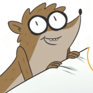 😃 fed33ce4 Rigby Regular Show ริกบี้, Regular Show, การ์ตูน, แอนิเมชัน telegram sticker