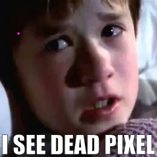👻 487c646c The Sixth Sense I SEE DEAD PIXEL Pixelfehler, Geist, Pixel, Kind, Horror, Film telegram sticker