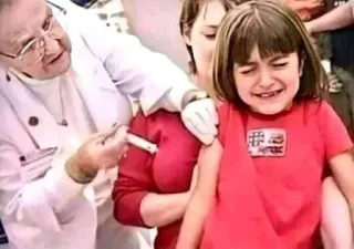 💉 f8c689a9 Kind, Impfung, Arzt, medizinisch, Injektion, Nadel telegram sticker