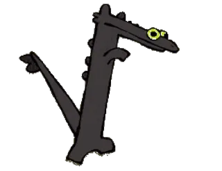 🐉 5df7ce37 Kartun, Binatang, Karakter, Monster, Makhluk whatsapp sticker