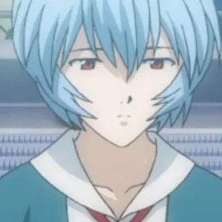 🍥 159a9b9b Rei Ayanami Neon Genesis Evangelion アニメ, キャラクター, 綾波レイ, エヴァンゲリオン, 新世紀エヴァンゲリオン telegram sticker
