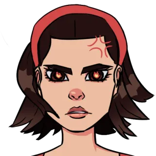 😡 82520228 злой, красный, раздраженный, свирепый, женщина, мультфильм, аниме, аниме девушка telegram sticker