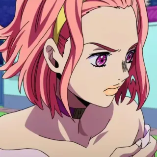 🍡 300b85f4 Yukako Yamagishi JoJo's Bizarre Adventure 动漫, JOJO, JOJO的奇妙冒险, 由花子, 山岸由花子 telegram sticker