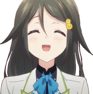 😂 9afad6e7 anime, menina, sorriso, fofa telegram sticker