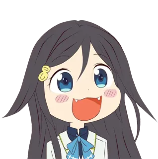 😂 9fa41e8b anime, fofo, menina, kawaii telegram sticker