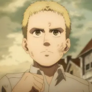 👾 88b52c91 Gabi Braun Attack on Titan Аниме, Атака титанов, Габи Браун, Манга, Персонаж, Злой, Решительность telegram sticker