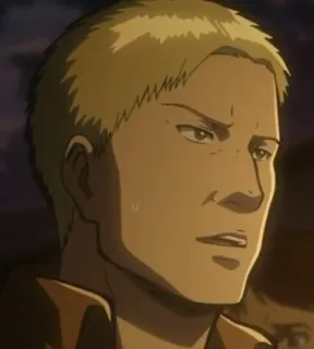 👀 b38b48fc Reiner Braun Attack on Titan Anime, Reiner Braun, Atak Tytanów, Postać, Portret whatsapp sticker