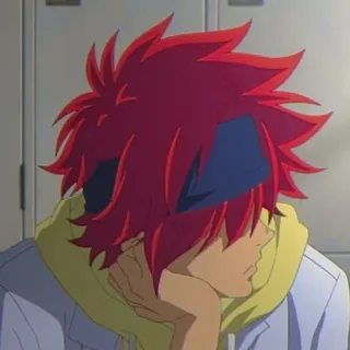 ☹️ 8677287d Anime, Rote Haare, Charakter, Kunst, Illustration whatsapp sticker