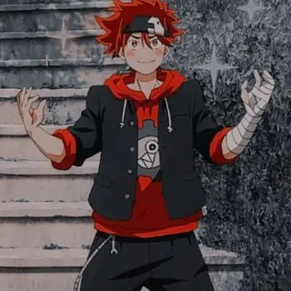 😁 a6552578 Reki Kyan SK8 the Infinity Anime, Sk8 the Infinity, Reki Kyan, Skateboard, Rote Haare, Cartoon whatsapp sticker