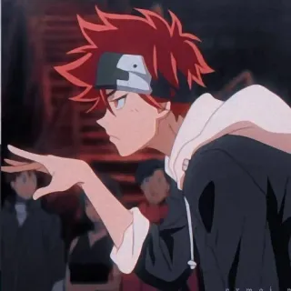 🤨 fbb2d144 Anime, Charakter, Rote Haare, Hoodie whatsapp sticker