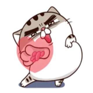 ❤️ dcdaf598 кот, животное, мультфильм, милый, наклейка telegram sticker