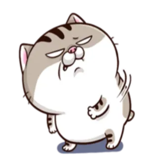 😠 ff12adef кот, раздраженный, стикер, животное, мультфильм, милый, смешной telegram sticker