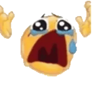 😭 690cc088 Biểu tượng cảm xúc, Khóc, Buồn, Tay, Van xin telegram sticker