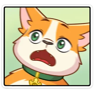 🐶 09868314 cane, cartone animato, animale, animale domestico, espressione, carino telegram sticker