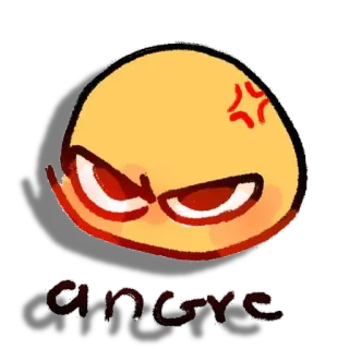 😡 fffa8014 angry emoji, tức giận, giận dữ, khó chịu, mặt đỏ telegram sticker