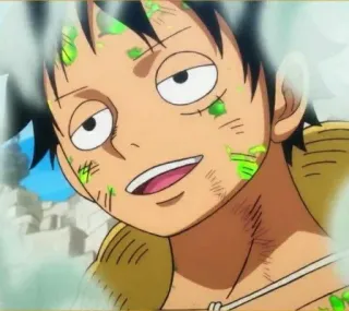 🤤 9464207d Monkey D. Luffy One Piece アニメ, マンガ, ワンピース, モンキー・D・ルフィ, ルフィ, キャラクター, 海賊 telegram sticker