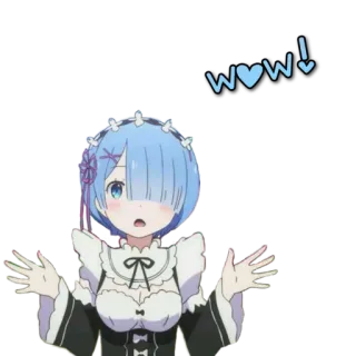 Rem ~ @weebs_4ever telegram stickers